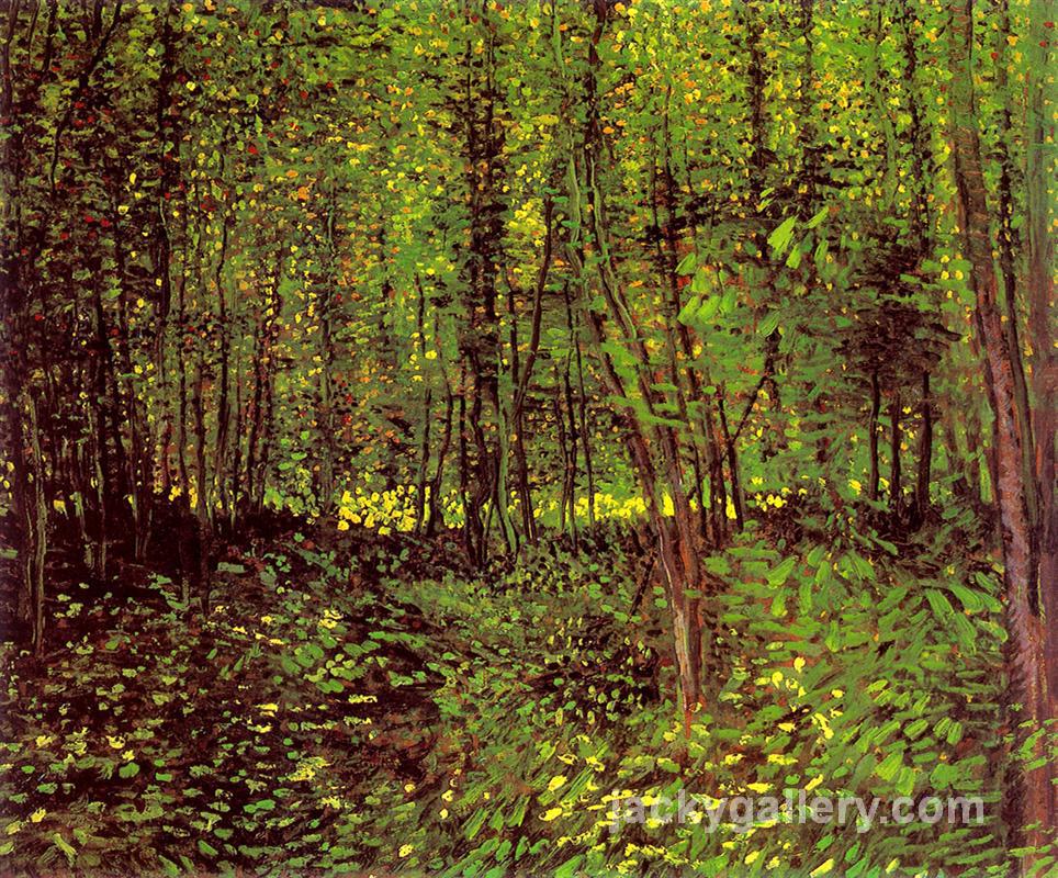 Trees and Undergrowth, Van Gogh painting